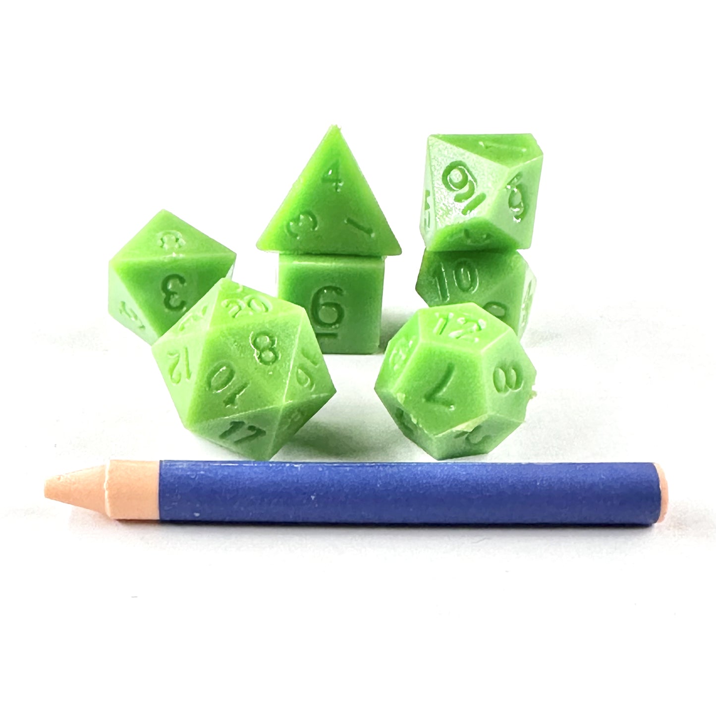 Advanced Dice & Crayon Polyhedral Dice Set (green)