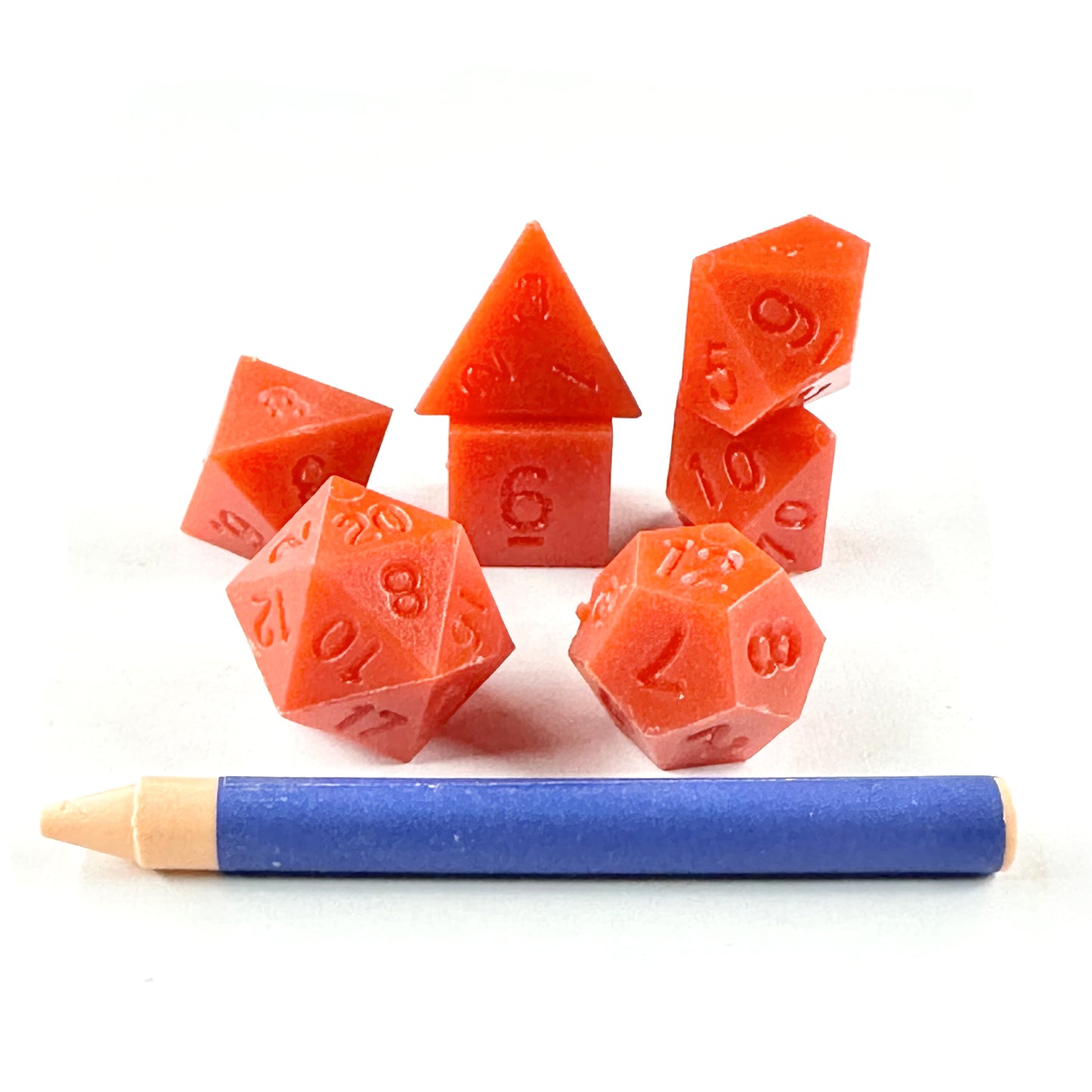 Advanced Dice & Crayon Polyhedral Dice Set (red)