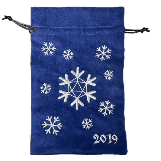 2019: Holiday d20 Limited Edition Dice Bag (5.5" x 8.5")