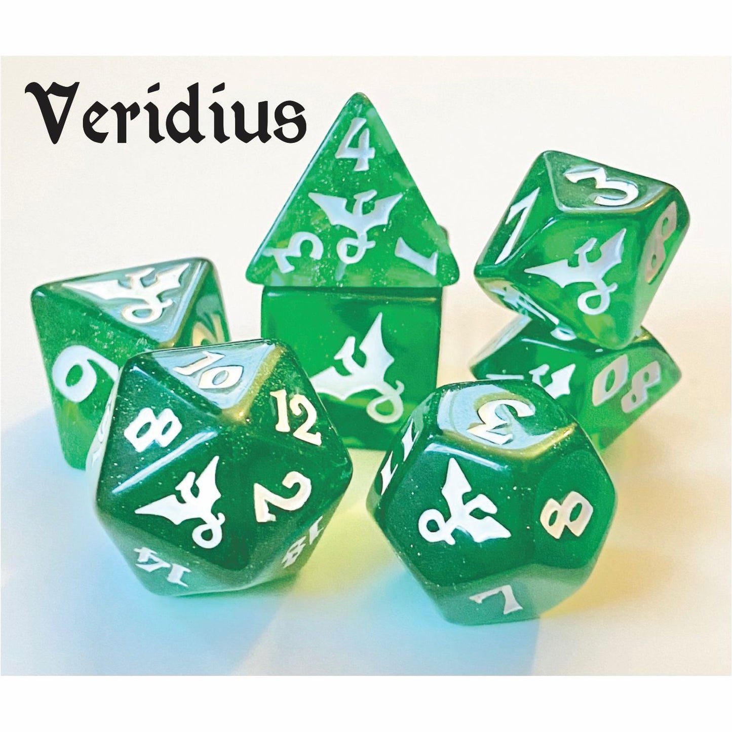 Glitter Dragon Veridius Polyhedral Dice Set
