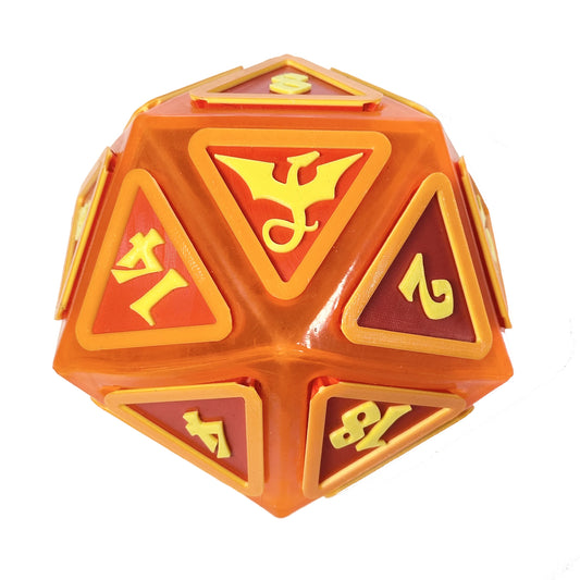 2020: Epic Red Dragon d20 (6.5" custom d20)