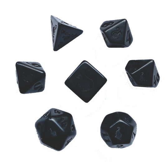 2020: Kitty Clacks® Void Polyhedral Dice Set