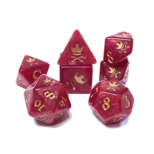 2022: Mox Boarding House 7 Dice Set (sized to 19mm d6)