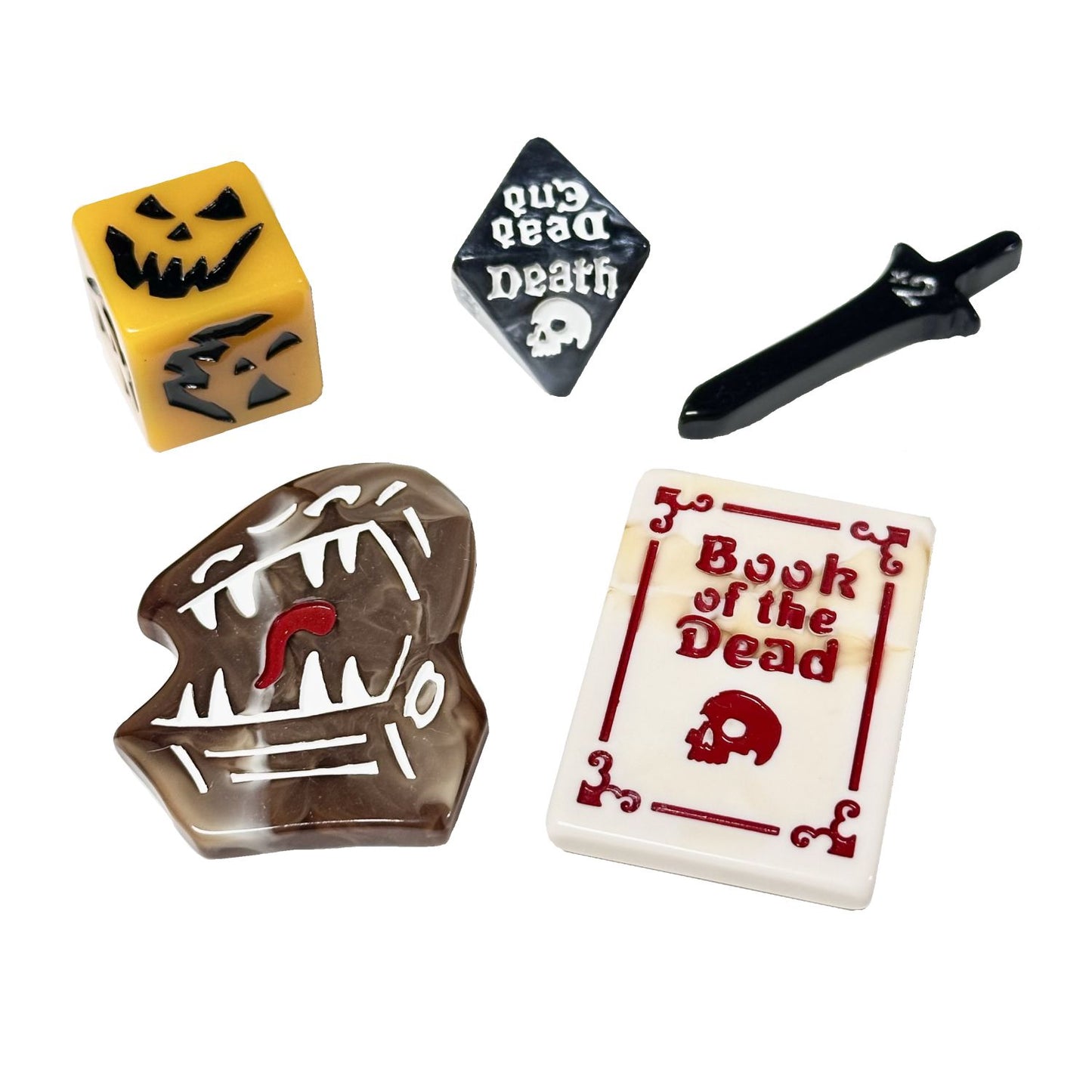 Advent-ure Calendar® 18: Castle of Ultimate Death - Jack-O-Lantern d6, Dungeon Delver d8, Sword d2, Chompers d2, Book of the Dead d2