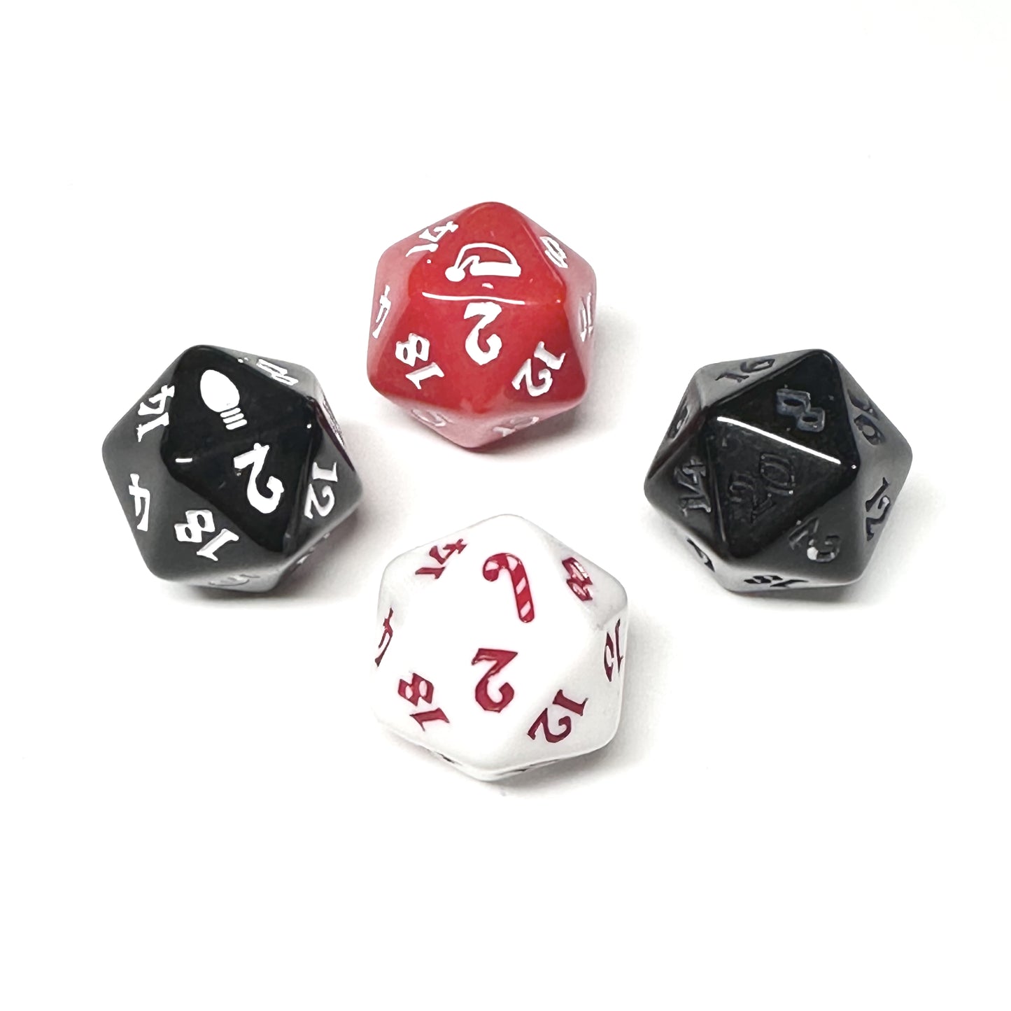 Advent-ure Calendar® 01: Holiday Tavern - Holiday Lights d20, Santa's Cap d20, Coal d20, Candy Cane d20