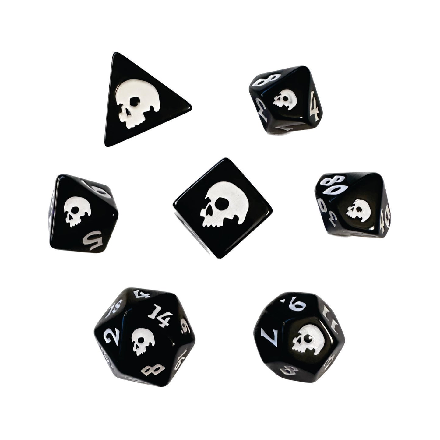 Black Death Polyhedral Dice Set