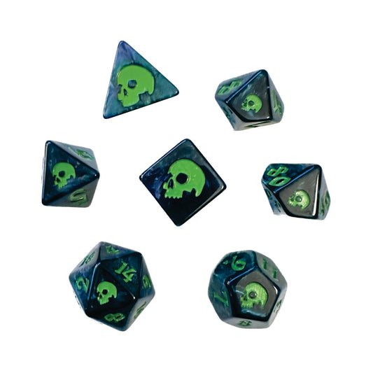 Black Death Creeping Slime Polyhedral Dice Set