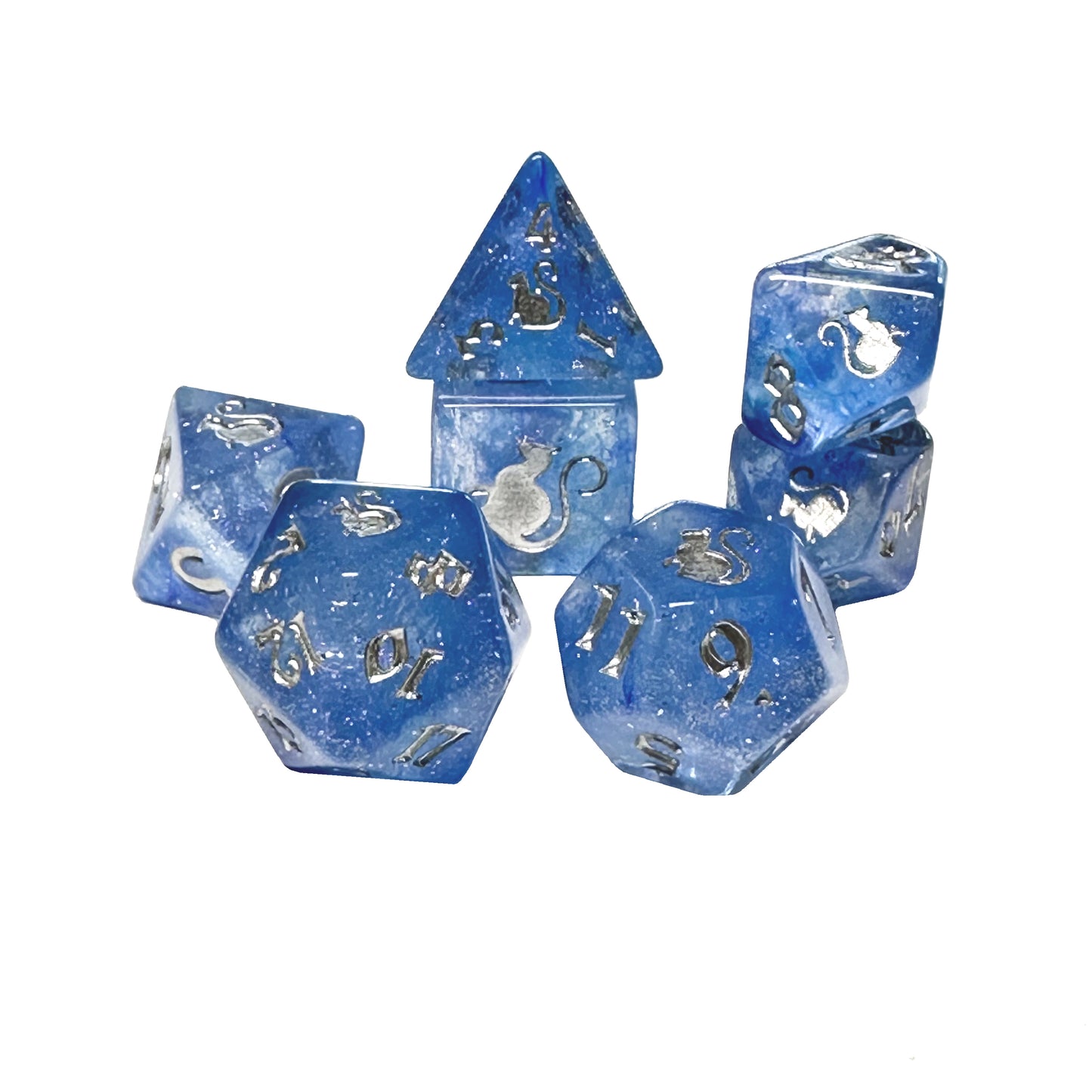 Kitty Clacks® Cosmo Polyhedral Dice Set