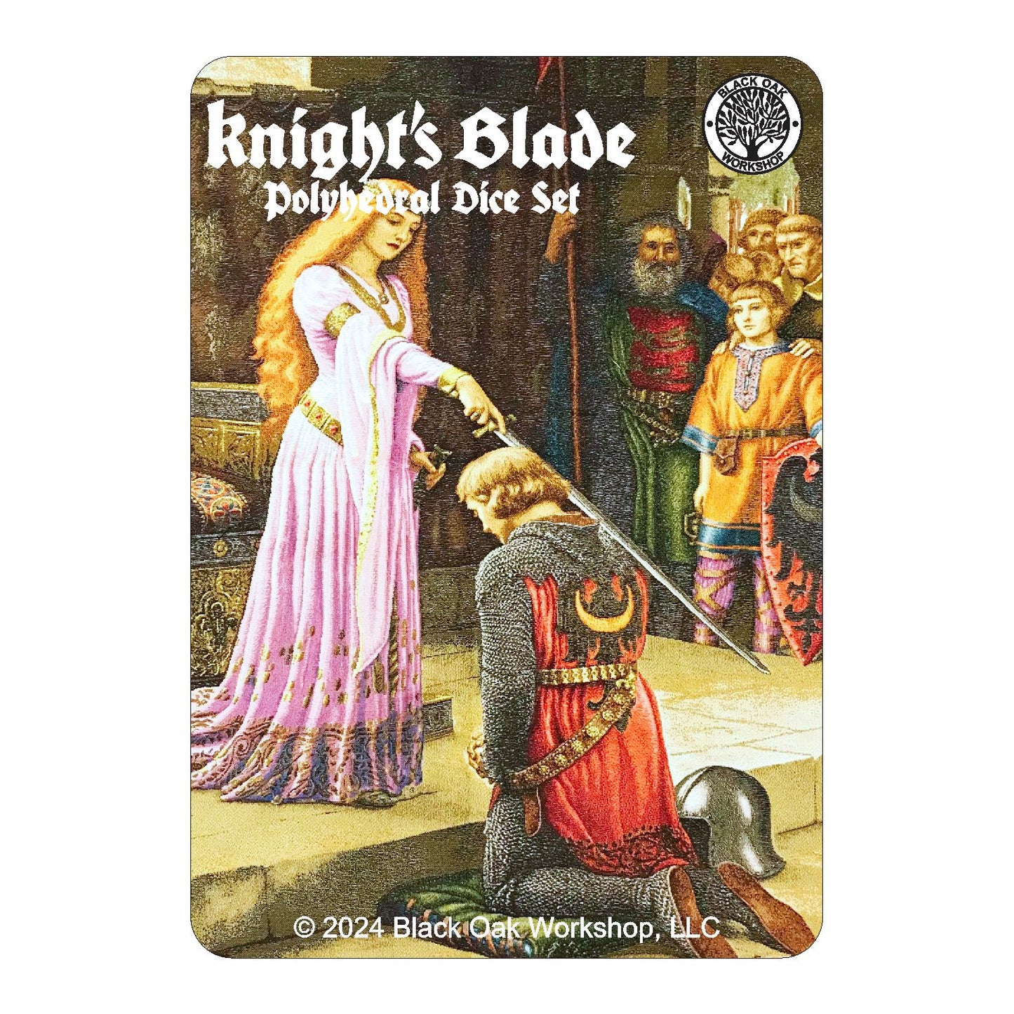 Knight's Blades Green Knight Polyhedral Dice Set