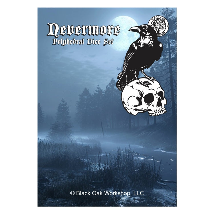 Nevermore Polyhedral Dice Set