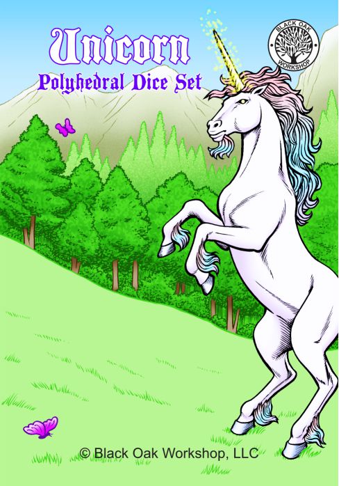 Unicorn Polyhedral Dice Set