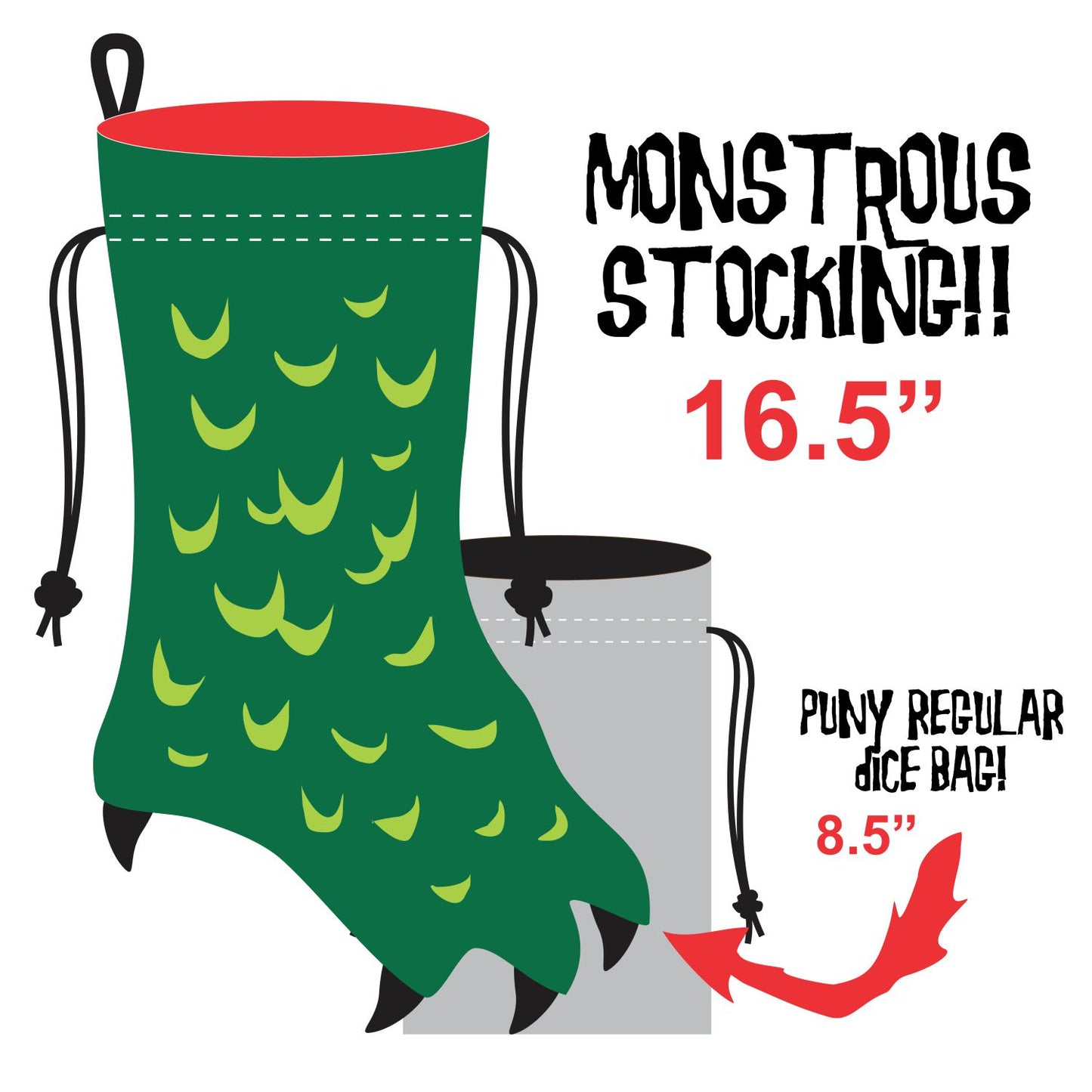 Troll Foot Monstrous Stocking