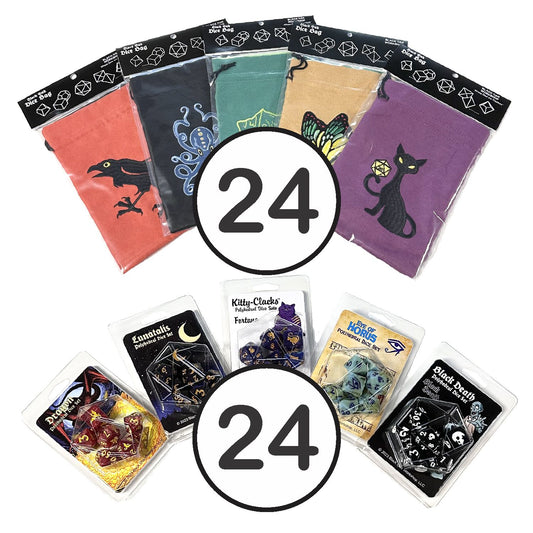 48 Unit Dice Bag/Poly Set Bundle