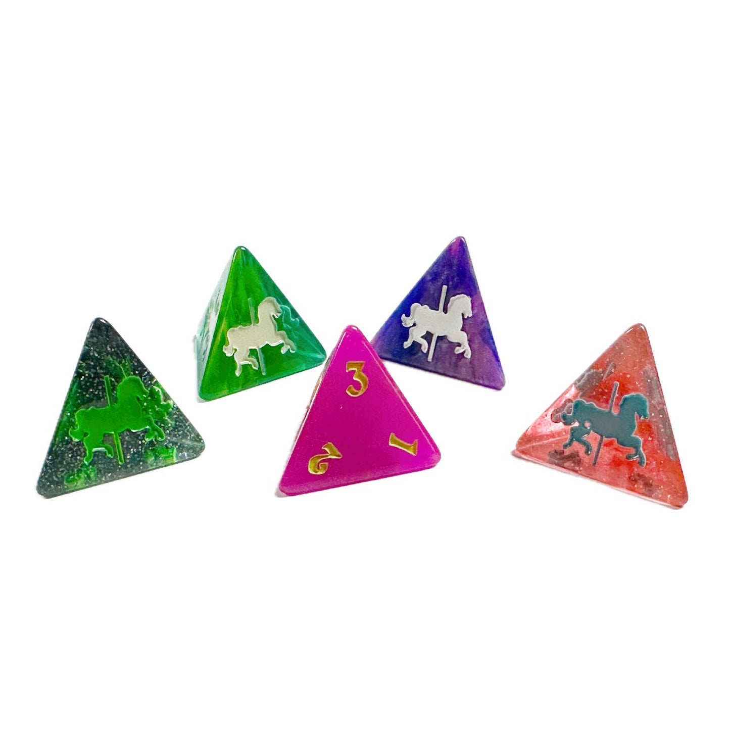 Carousel Horse Dice Set (5 dice)