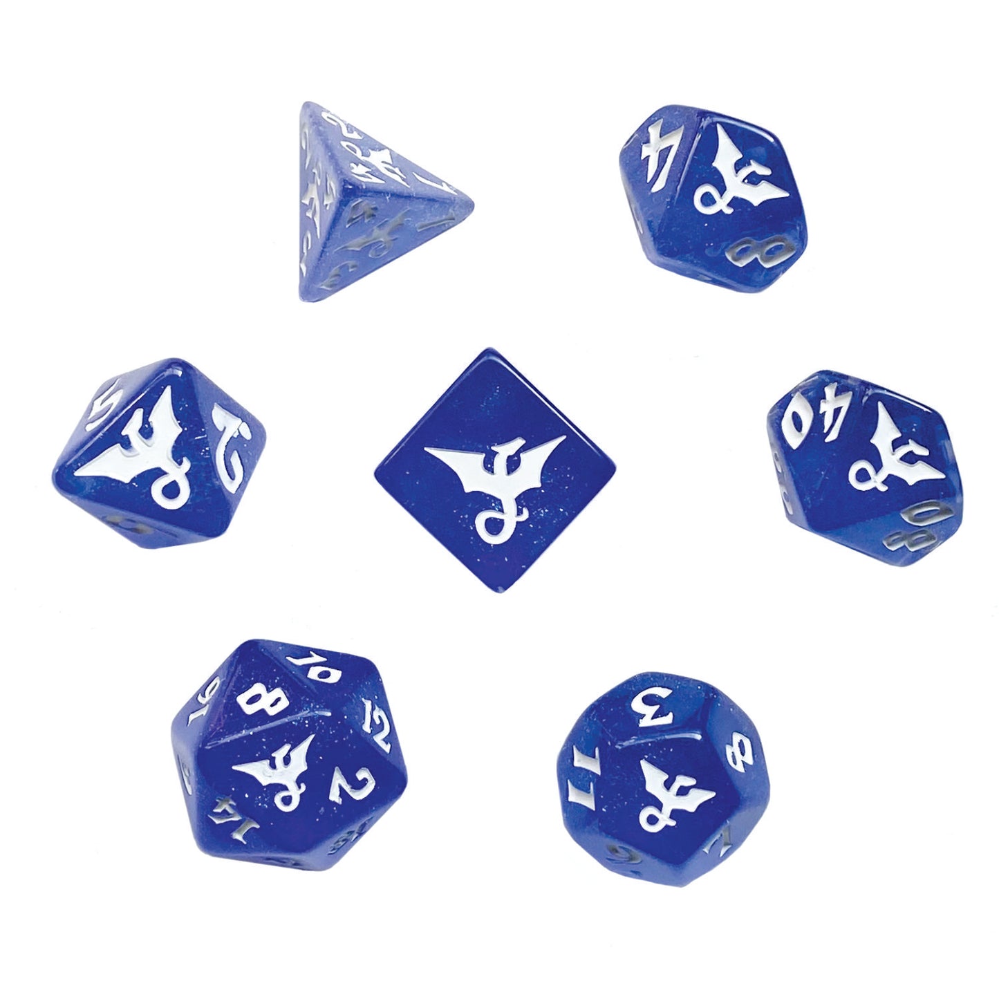 Glitter Dragon Indigore Polyhedral Dice Set