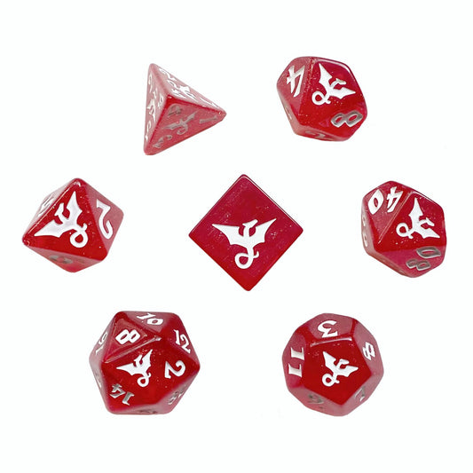 Glitter Dragon Sparklefury Polyhedral Dice Set