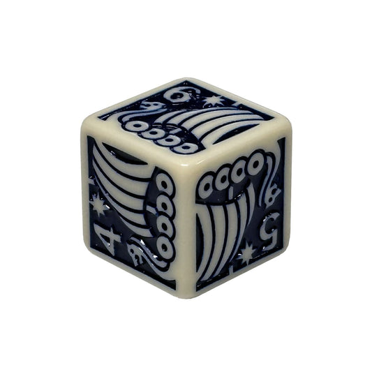 Dragonship d6 (blue)