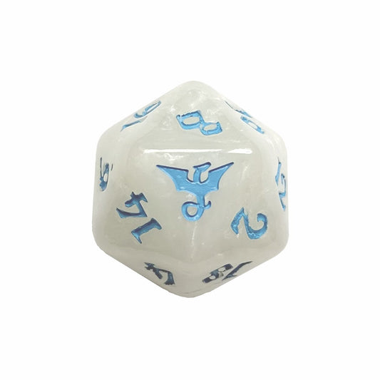 Dragon d20 White