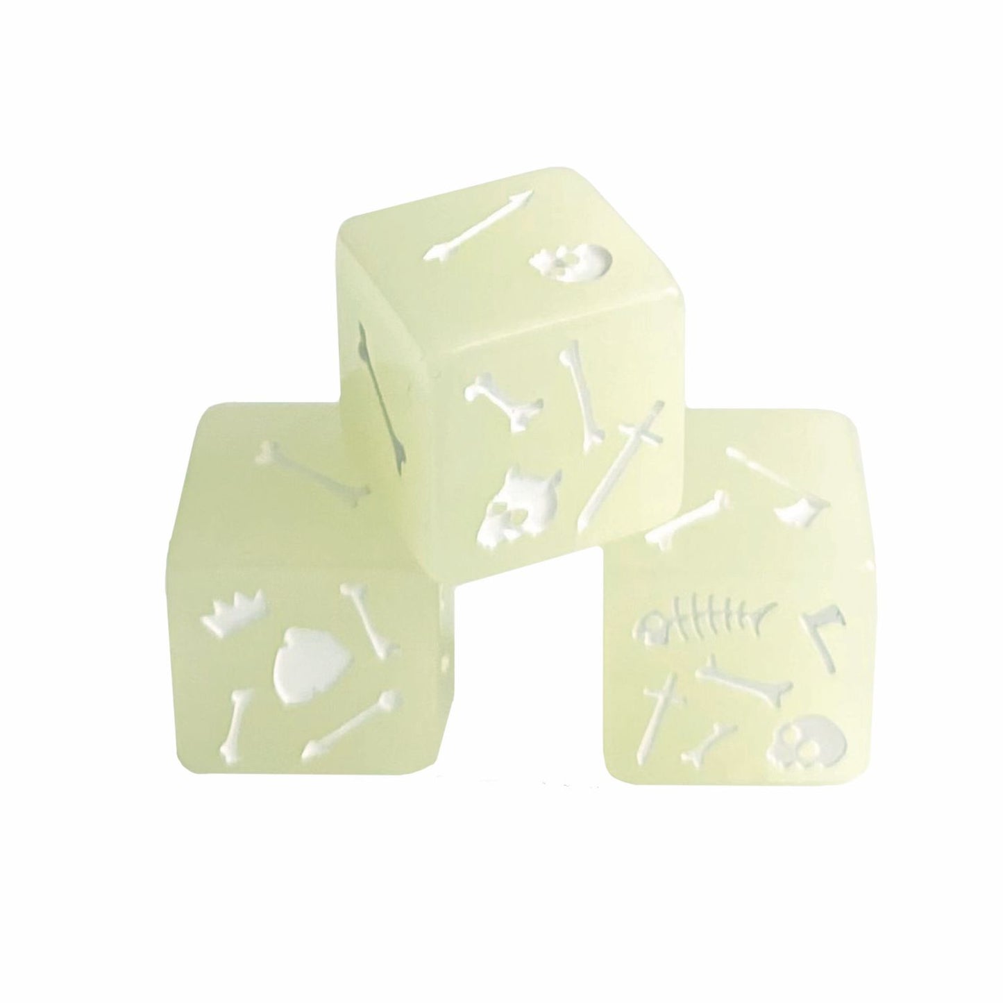 Gelatinous d6 (glow)