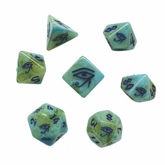 Eye of Horus Polyhedral Dice Set