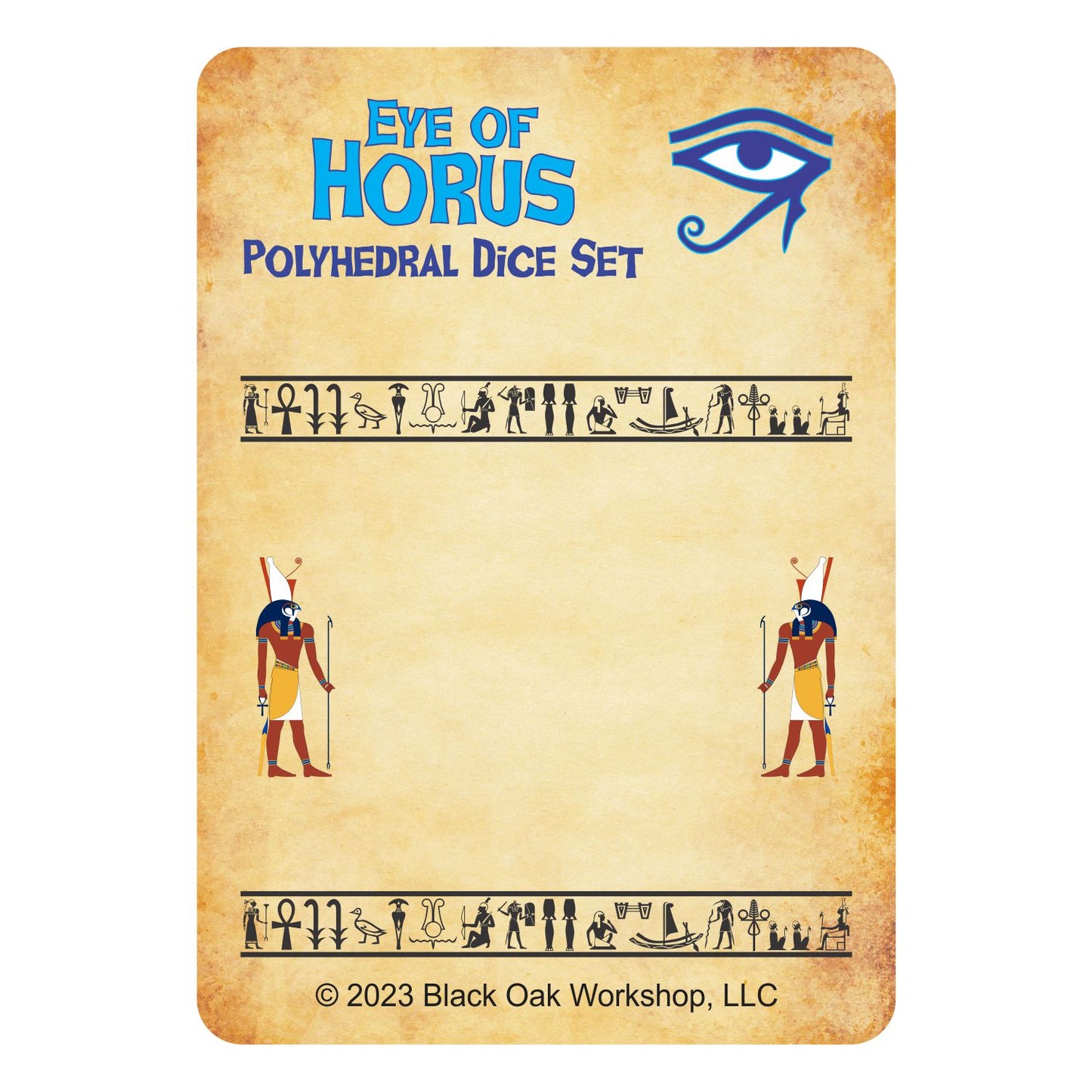 Eye of Horus Polyhedral Dice Set