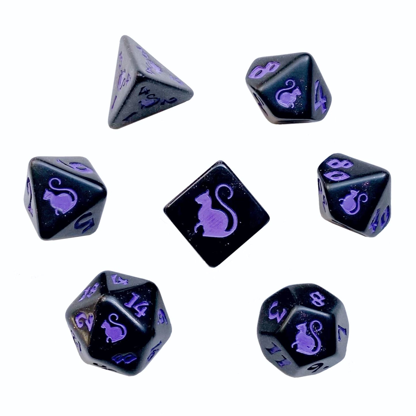 Kitty Clacks® Magic Polyhedral Dice Set — Dice Dash
