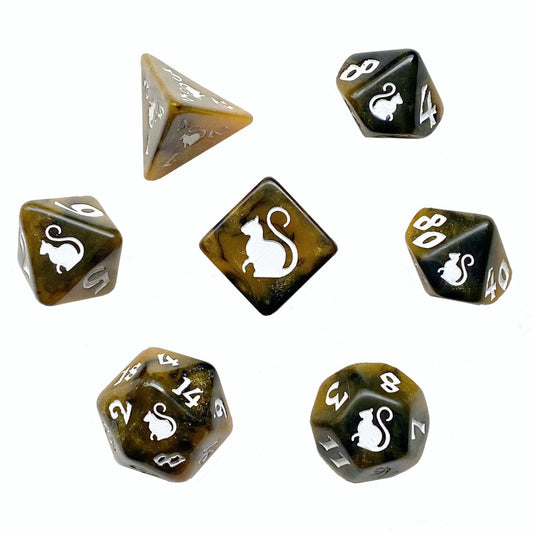 Kitty Clacks® Tortimer Polyhedral Dice Set