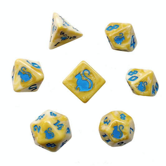 Kitty Clacks® Yum-Yum Polyhedral Dice Set