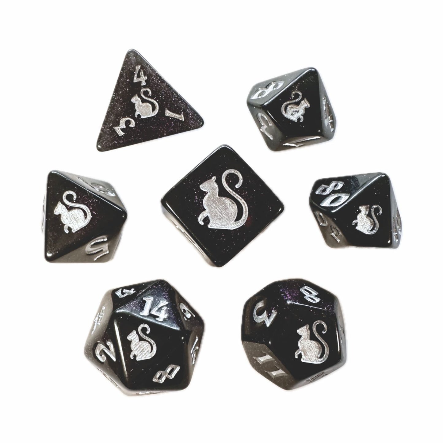 Kitty Clacks® Sirius Polyhedral Dice Set