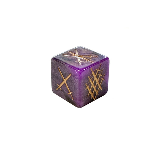 Swords in the Stone d6 Purple Knight