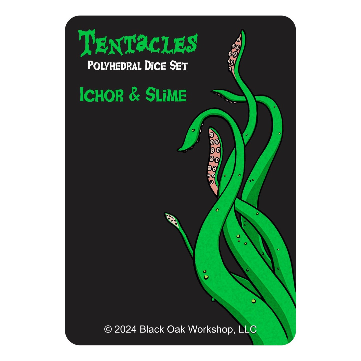 Tentacles Ichor & Slime Polyhedral Dice Set — Dice Dash