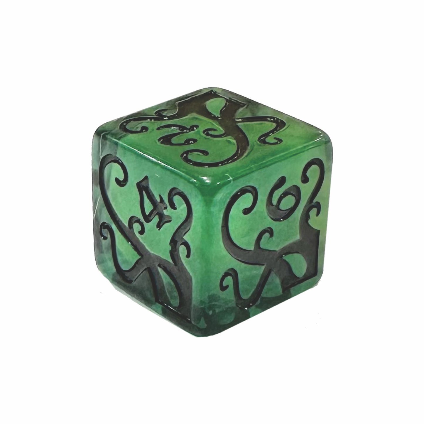 Tentacle d6 Clear/Green