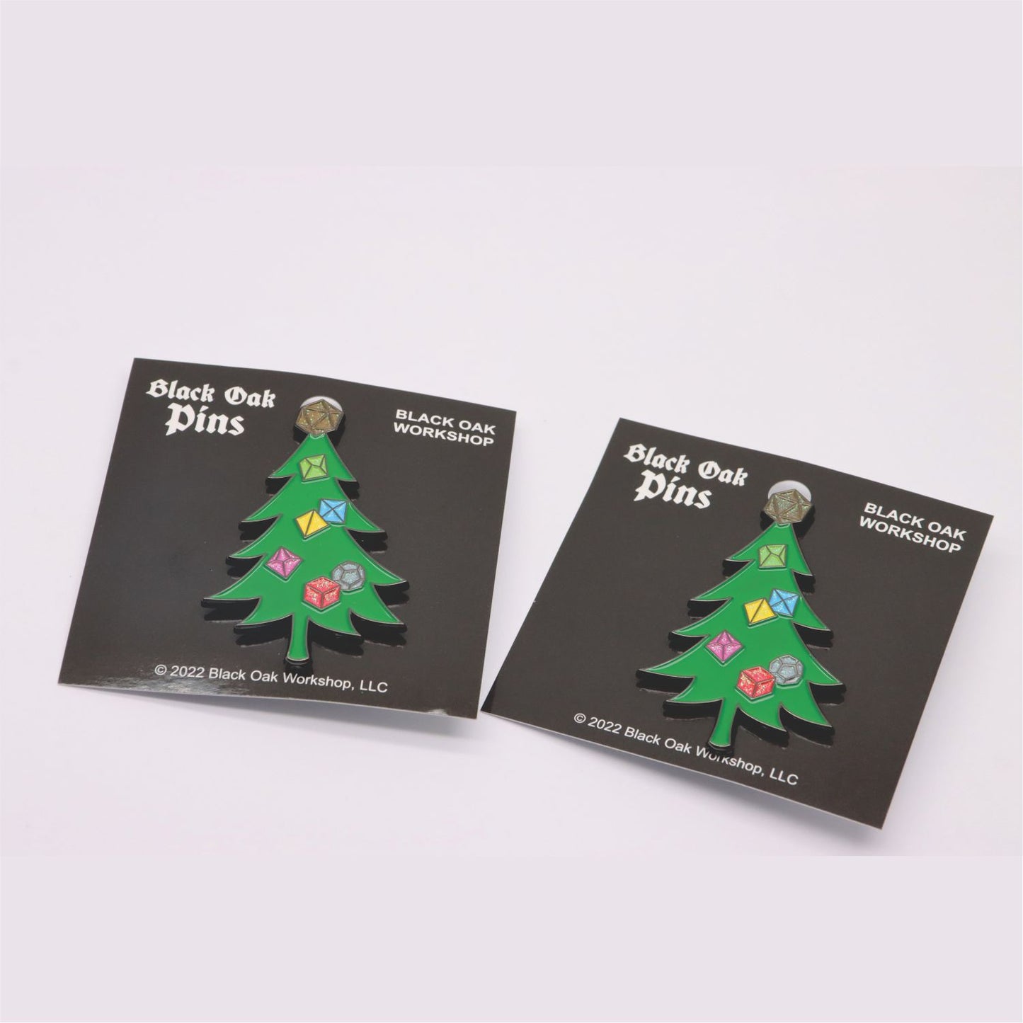 Dice Christmas Tree Pin