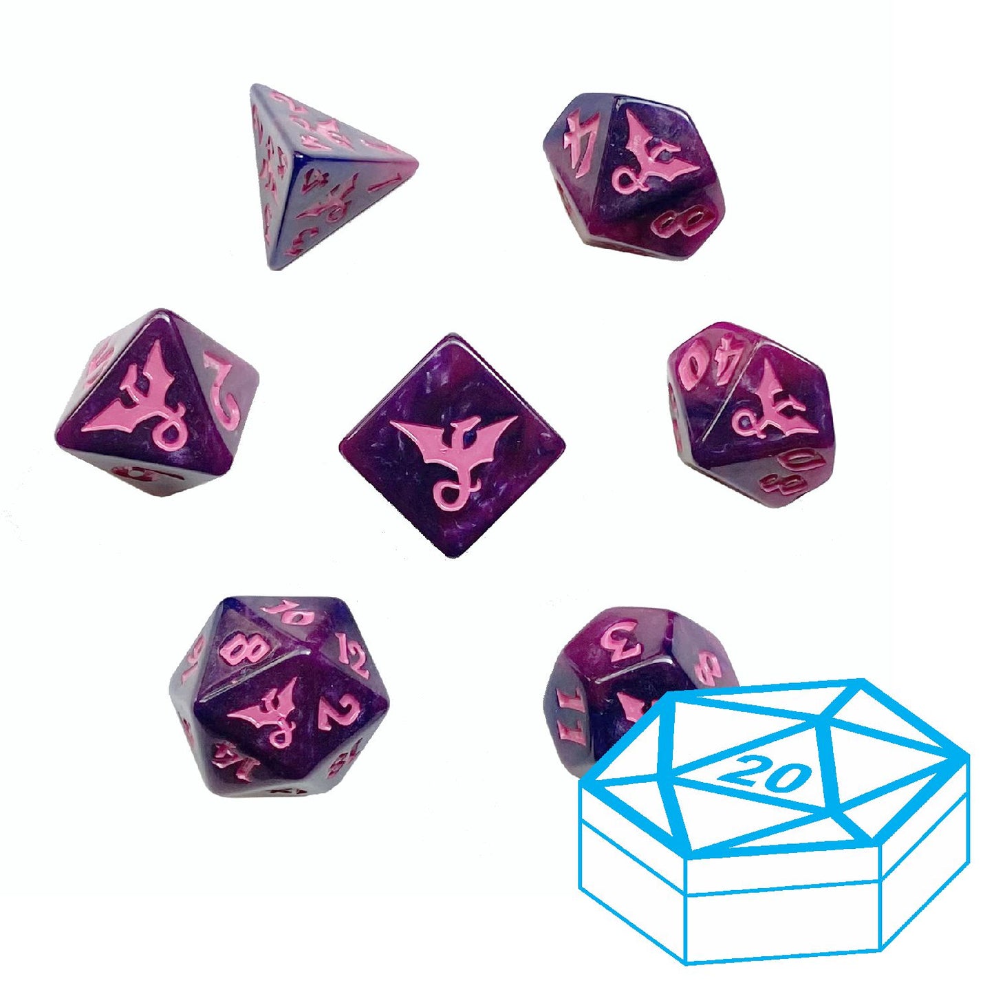 Swirl Dragon Faerie in d20 Case