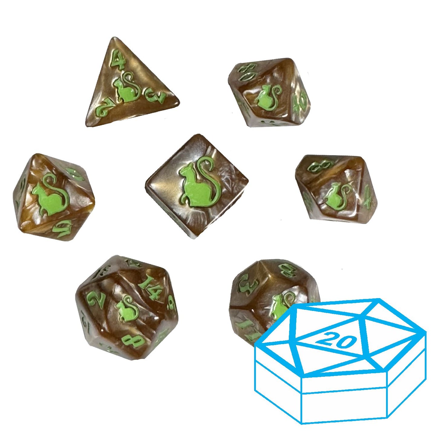 Kitty Clacks® Hazel in d20 Case