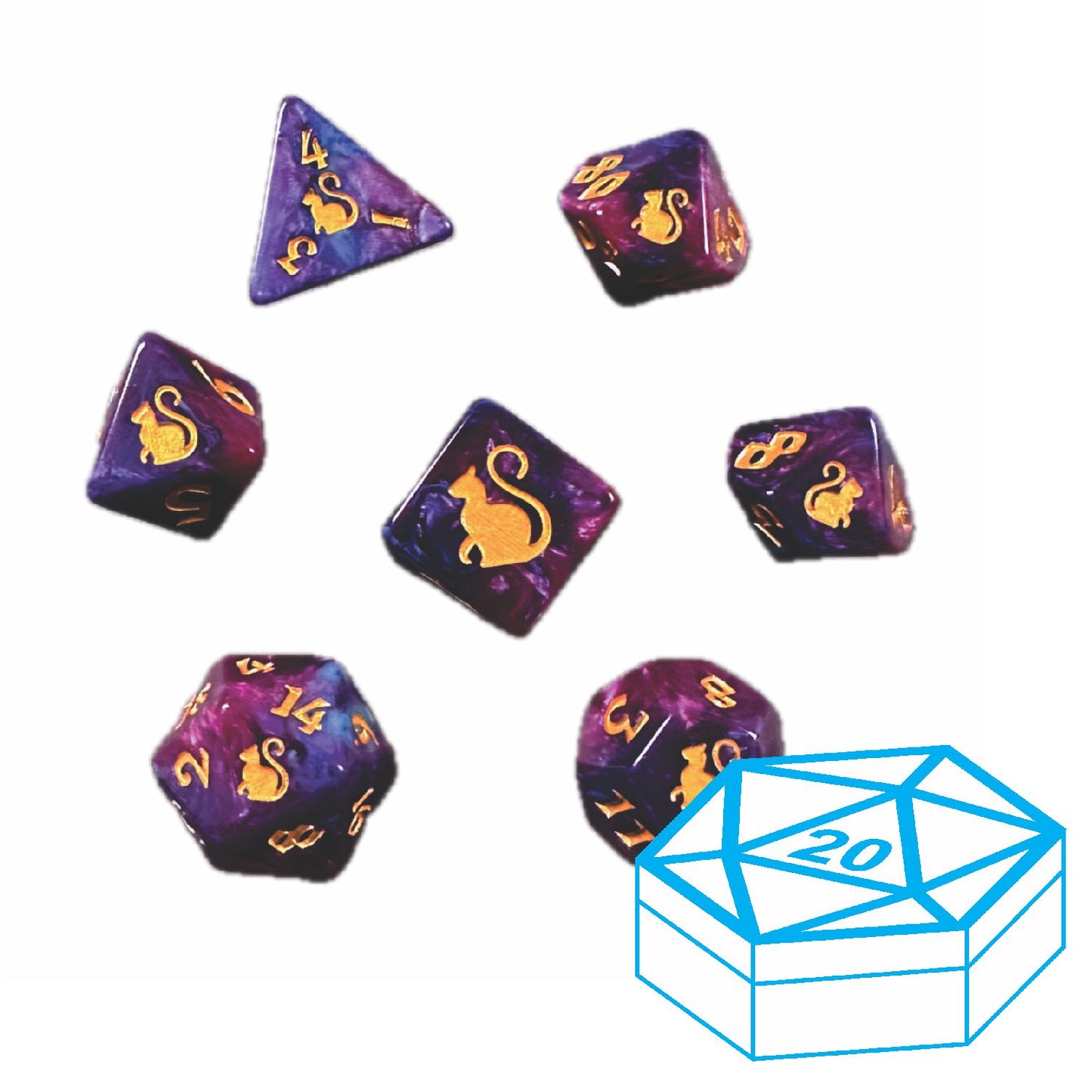 Kitty Clacks® Fortuna in d20 Case